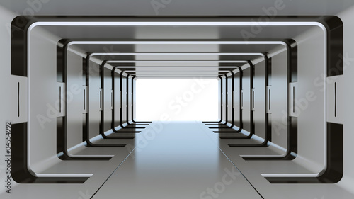 Fotoroleta droga tunel nowoczesny perspektywa korytarz