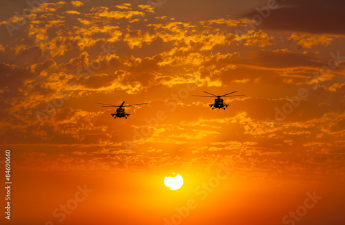 Fototapeta świt lotnictwo słońce