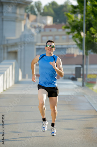 Obraz na płótnie lekkoatletka zdrowy ciało park jogging