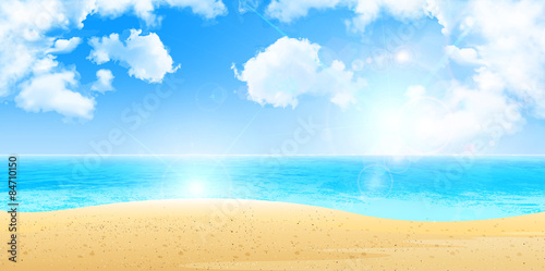 Obraz na płótnie fala niebo plaża