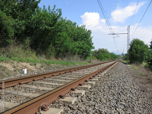 Fototapeta stacja pociąg przepustka prąd prędkość