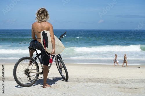 Naklejka brazylia rower morze