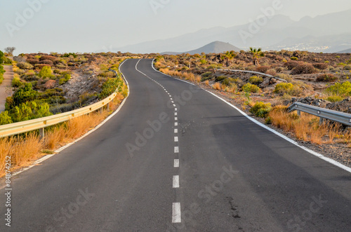 Naklejka autostrada droga pustynia