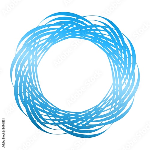 Naklejka fraktal spirala abstrakcja