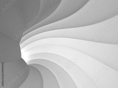 Plakat tunel 3D wzór rura