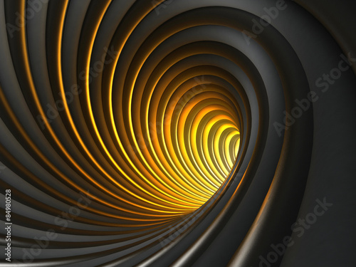 Obraz na płótnie tunel wzór 3D