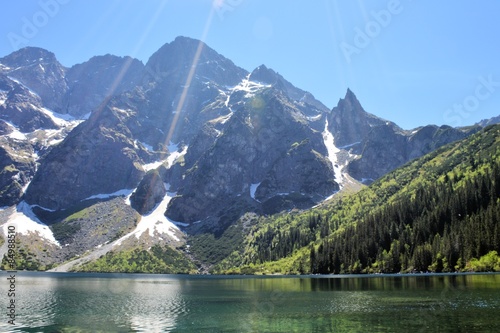 Obraz na płótnie widok szczyt góra tatry natura