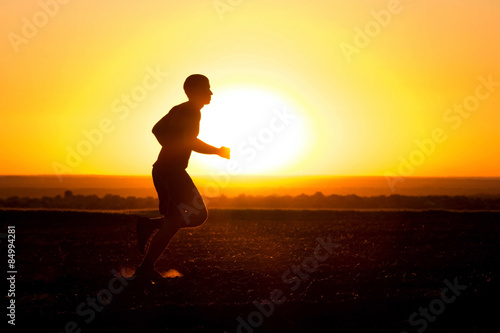 Fotoroleta jogging wzruszający kurz stopa