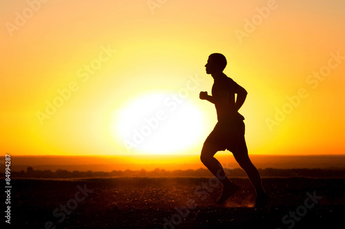 Plakat jogging kurz prowadzenie zaangażowanie cel