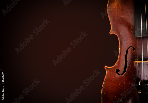 Plakat sztuka vintage skrzypce muzyka koncert
