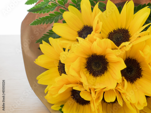 Fotoroleta zdrowie bukiet słonecznik kwiat