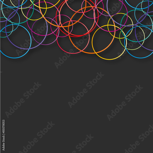 Naklejka spirala ruch sztuka transparent kolor