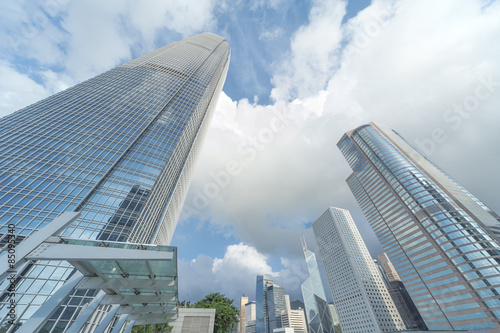 Obraz na płótnie hongkong drapacz architektura chiny miejski