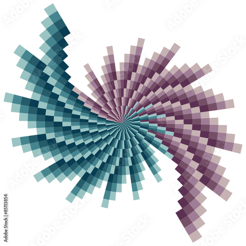 Fototapeta wzór spirala centrum kwadrat