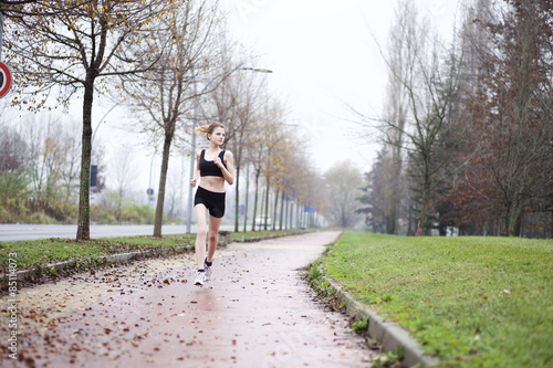 Obraz na płótnie jogging lekkoatletka sport fitness kobieta