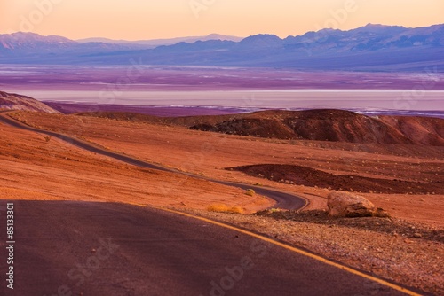 Naklejka droga pustynia kalifornia