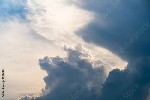 Obraz na płótnie sztorm pejzaż lato widok niebo