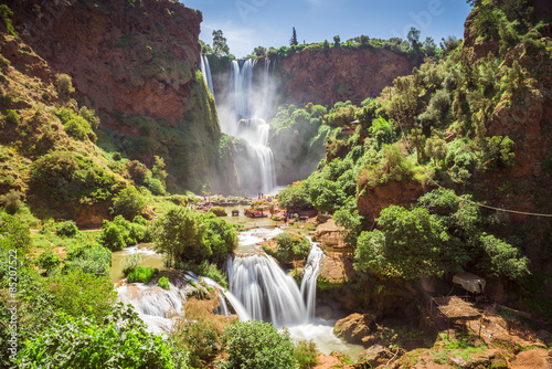 Fototapeta wodospad krajobraz oaza pejzaż afryka