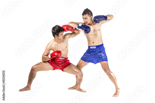 Naklejka kick-boxing ludzie mężczyzna bokser