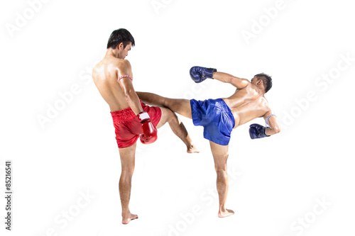 Naklejka boks kick-boxing fitness ćwiczenie tajlandia