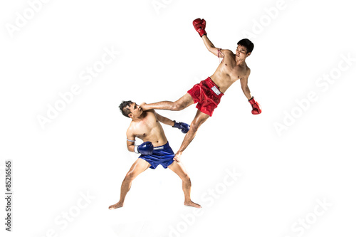 Fotoroleta fitness ćwiczenie boks vintage