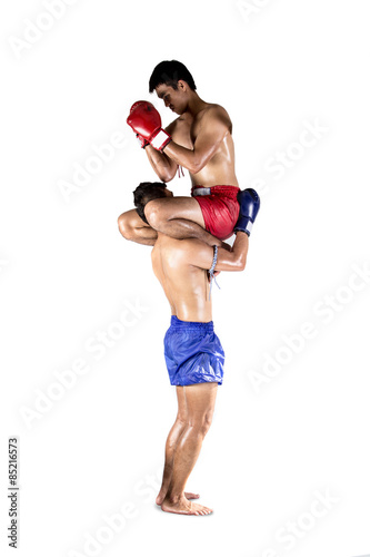 Naklejka fitness bokser sport mężczyzna