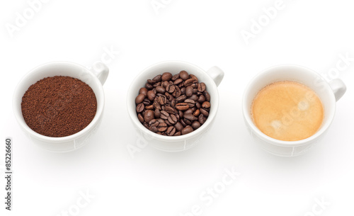Fototapeta arabica filiżanka kawa napój fasola
