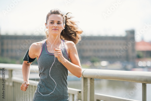 Fototapeta nowoczesny wellnes jogging zdrowy