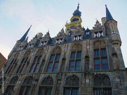 Fototapeta Hôtel de ville de Vere, Pays-Bas