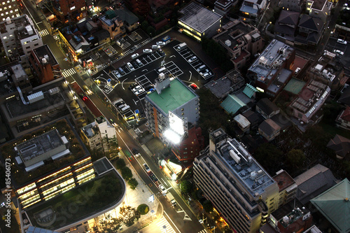 Fototapeta architektura noc ulica wieża
