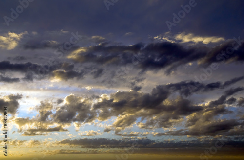 Obraz na płótnie panorama piękny słońce
