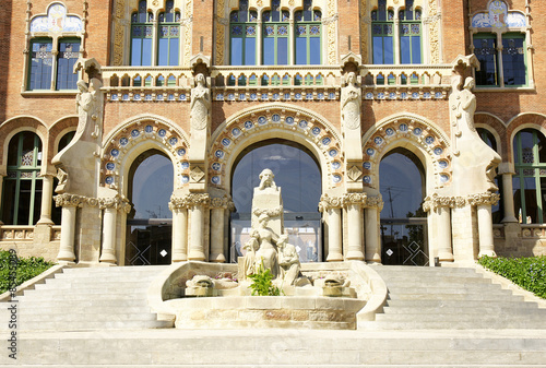 Fototapeta architektura barcelona statua