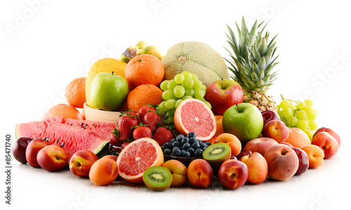 Plakat owoc cytrus świeży jedzenie morela