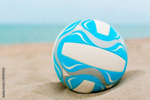 Naklejka siatkówka sport lato plaża piłka