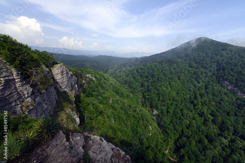 Obraz na płótnie góra pejzaż panorama las