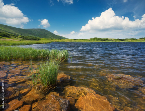 Fototapeta krajobraz świeży woda kaskada góra