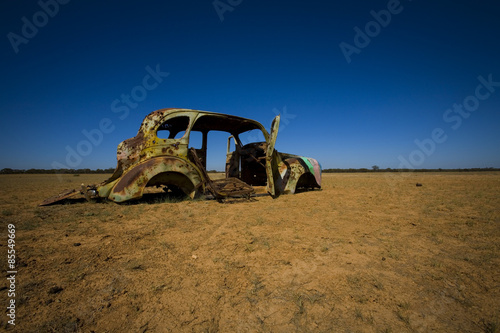 Fotoroleta pustynia samochód australia suchy erozja