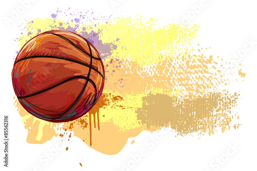 Fototapeta piękny piłka kompozycja koszykówka sztuka