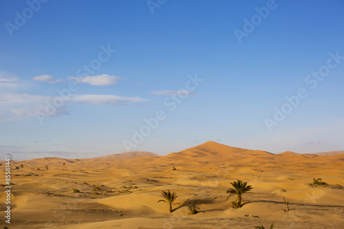 Fototapeta panorama szczyt słońce oaza piękny