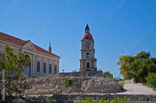 Fotoroleta słońce kościół pałac rejs