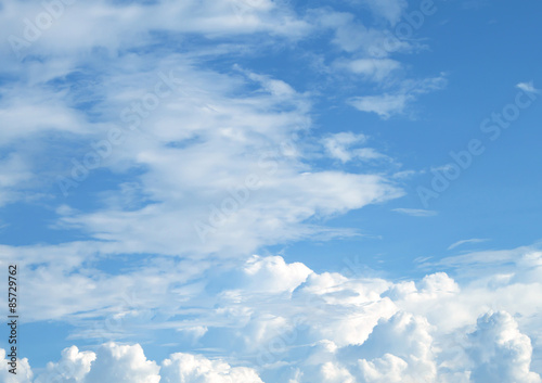 Naklejka niebo spokojny cloudscape metafora gładki