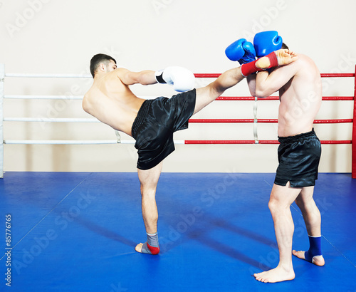 Plakat tajlandia kick-boxing sport sztuka