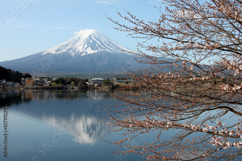 Fotoroleta góra woda japonia