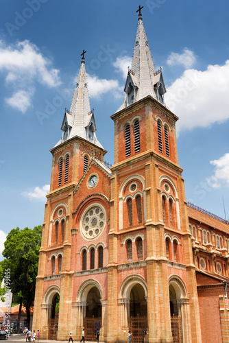 Plakat katedra miejski kościół azjatycki azja