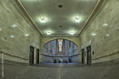 Obraz na płótnie Grand Central station with moving people