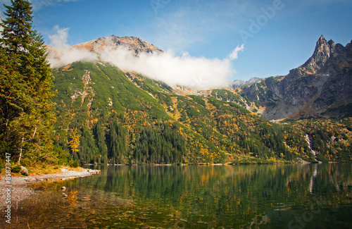 Obraz na płótnie spokojny jesień szczyt dolina