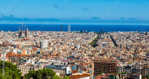 Fototapeta widok miejski pejzaż hiszpania
