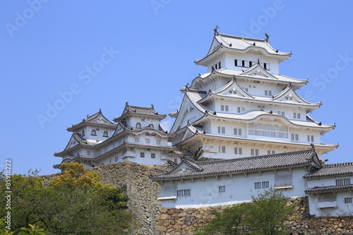 Fototapeta japonia niebo architektura azja zamek