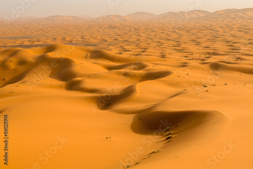 Fototapeta Sand dunes in the Sahara Desert, Merzouga, Morocco