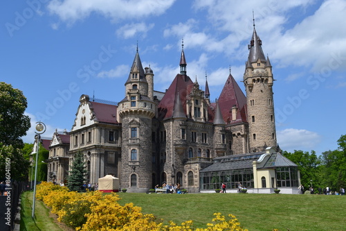 Fototapeta zamek pałac wieża architektura ogród